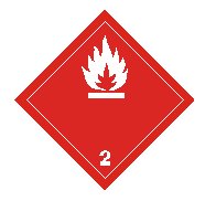 class two flammable gas sign