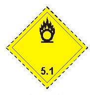 class five point one oxidising agents sign