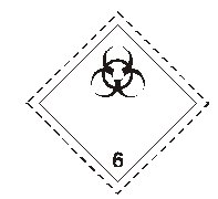 class six infectious substance sign