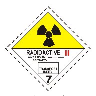 Class seven radioactive material sign